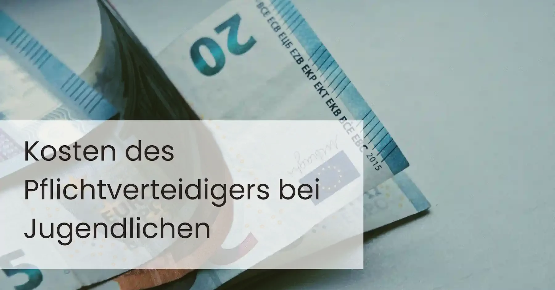 Kosten Pflichtverteidiger Jugendliche